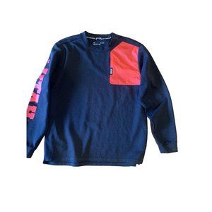Under Armour Utah Pullover Sweatshirt With Pocket Black & Red Size Medium